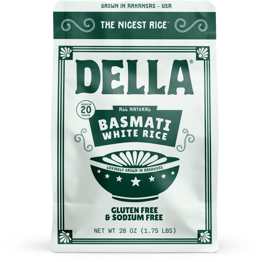 Current Della Rice all natural Basmati White Rice bag