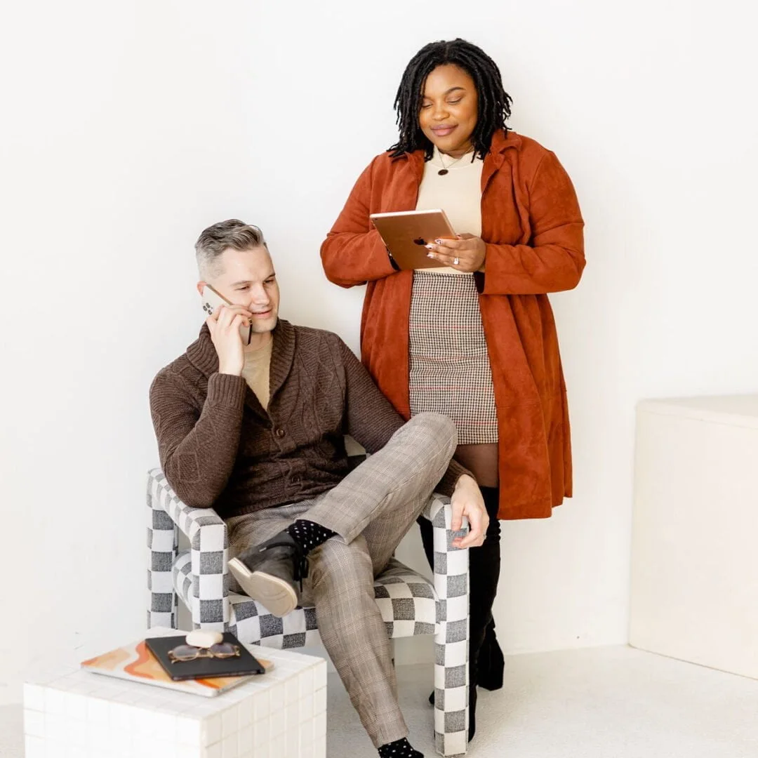 Bianca and Cameron at the Ashbi studio