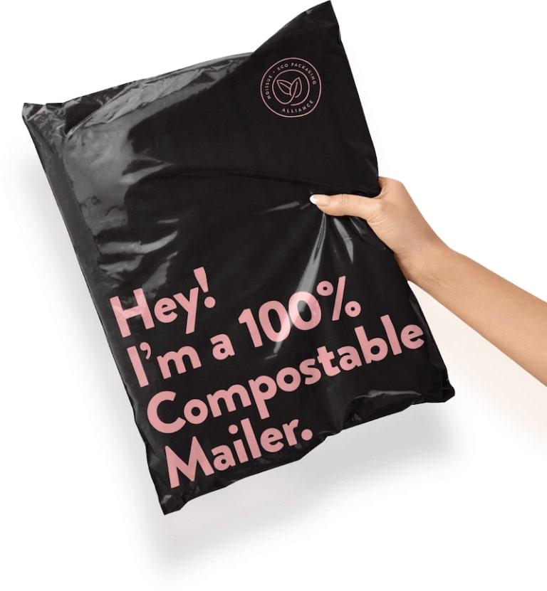 100% compostable mailer package from noissue