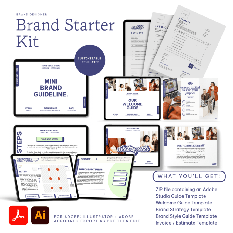 Brand designer starter template bundle example