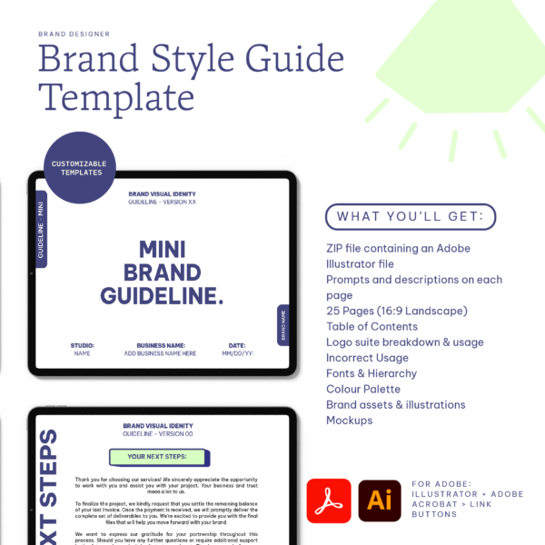 Brand style guide template [. Ai]