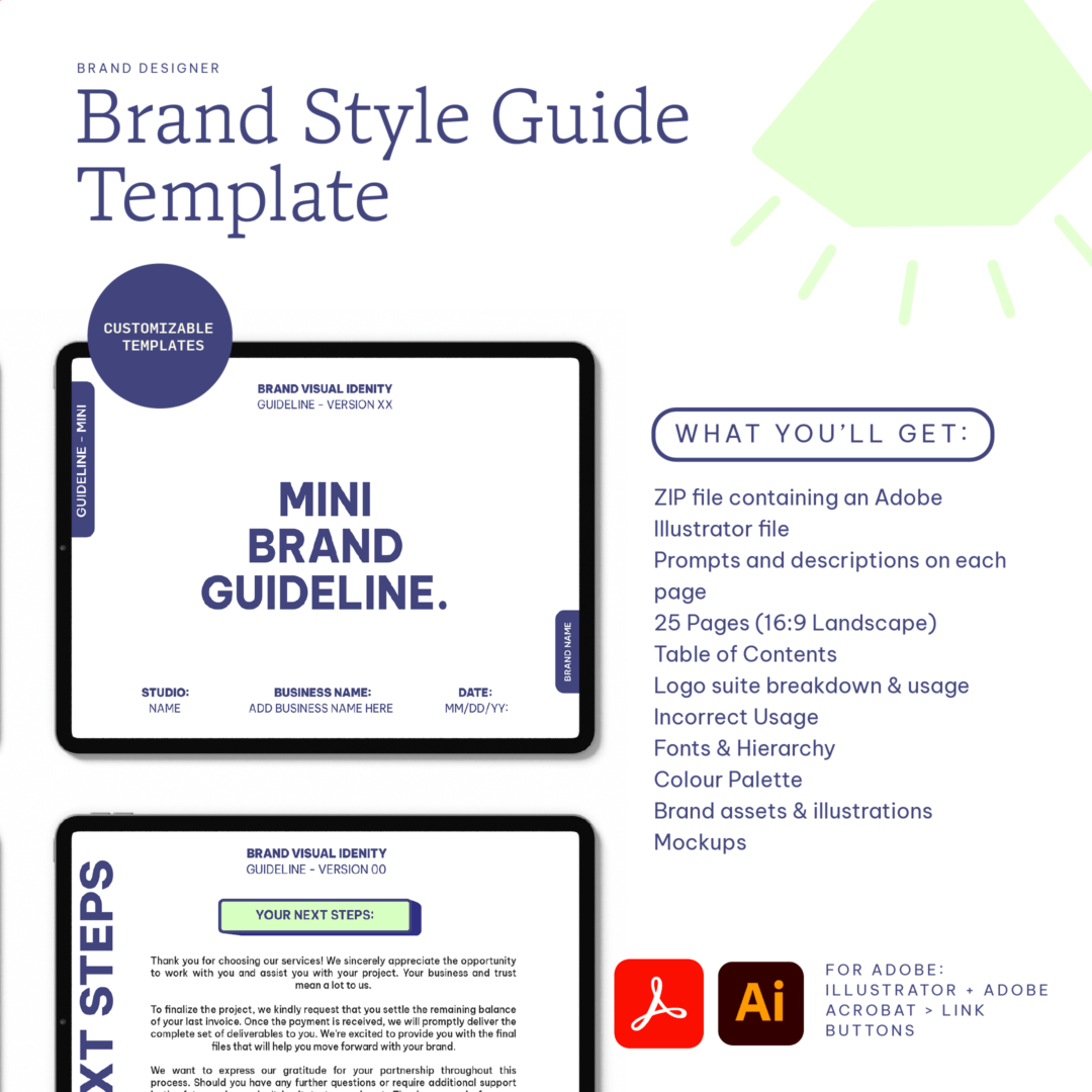 Brand Style Guide Template [.AI]
