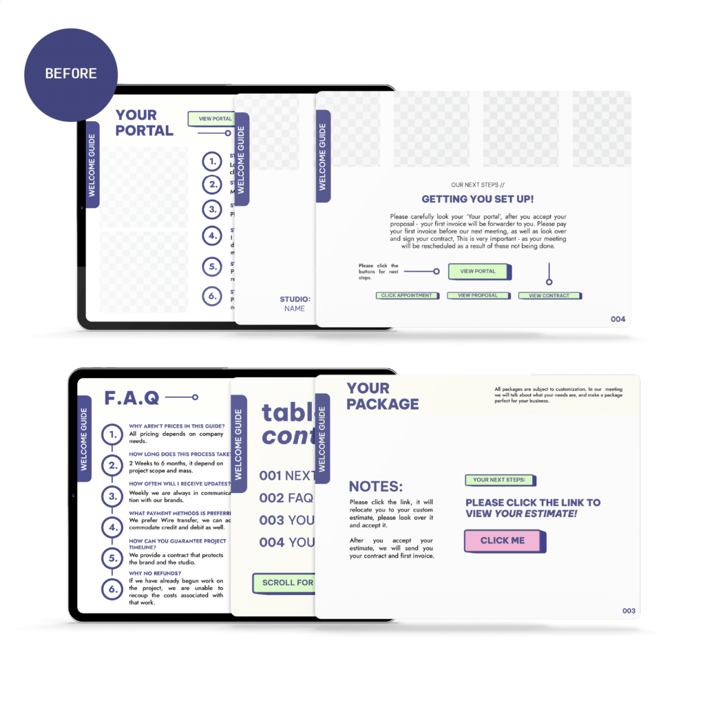 Brand Designer Client Welcome Template Example